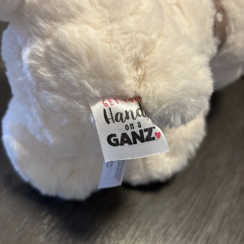 Ganz Cottonball Bunny Plush Rabbit‎ Stuffed Animal Polka Dot Easter HE 10299 EUC
